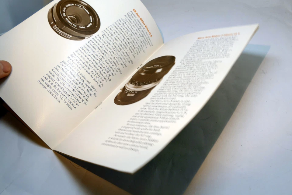 Nikon F Photomic "Normal Lenses" Brochure F 1971 50mm f1.4 45mm f2.8 f1.2 Nikkor - Image 4 of 4