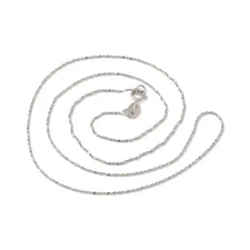 Real Solid 925 Sterling Silver Twisted Diamond Cut Snake Chain Necklace N10