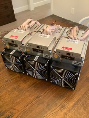 Bitmain Antminer D3 Lot of 3x 19.3 GHs X11 DASH Miner w/ APW3++ PSU Power Supply