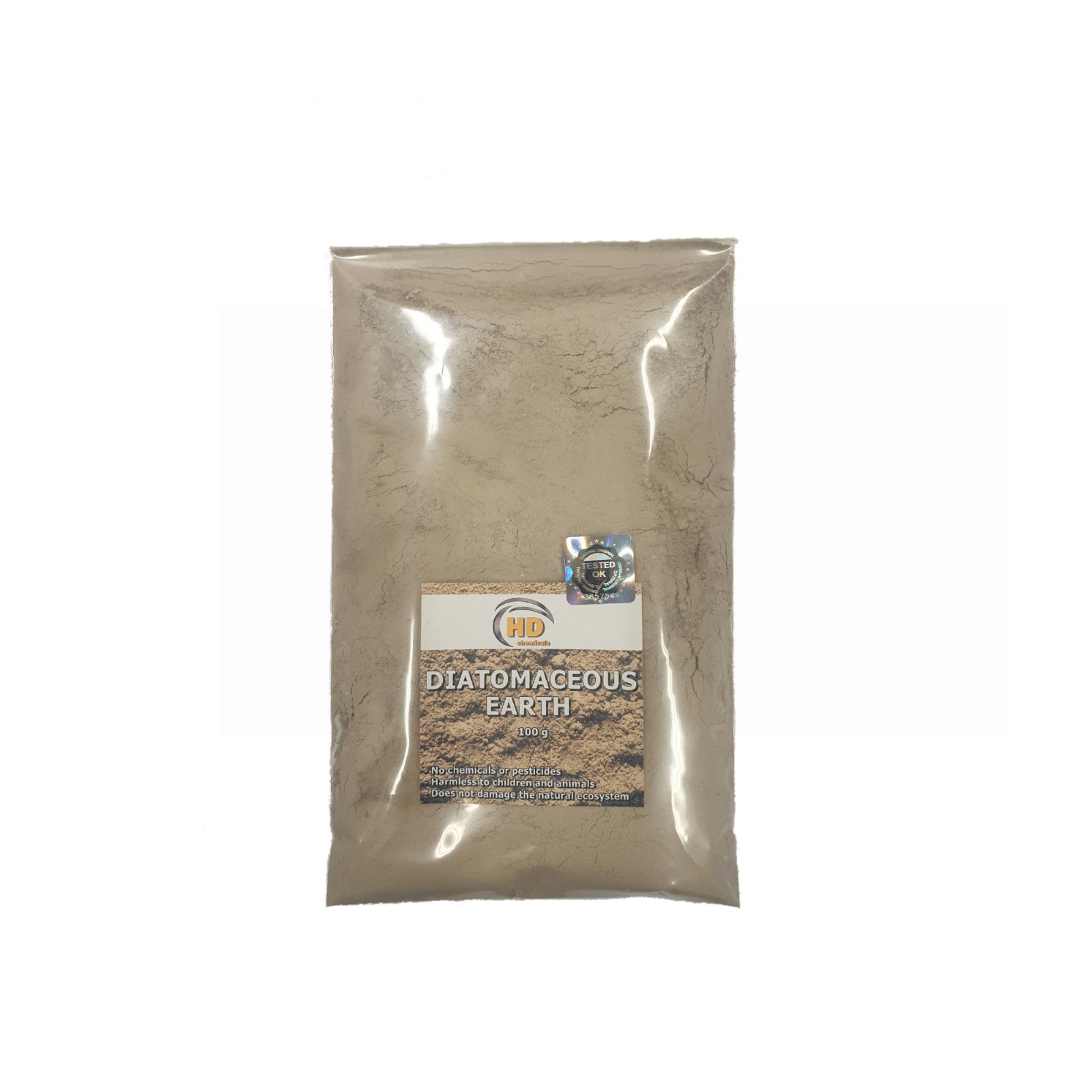 100g DIATOMACEOUS EARTH For Red Spider Mite Poultry Feed/ 100% NATURAL Free PP