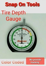 Snap On Tools Dial Type Tire Tread Depth Gauge for Cars, Bikes, Truck - NEW TDG2