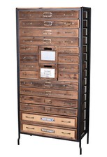 Cassettiera Farmacia Industriale Cassettiera Alta 20 Cassetti Legno Cassettiera Armadio Antico
