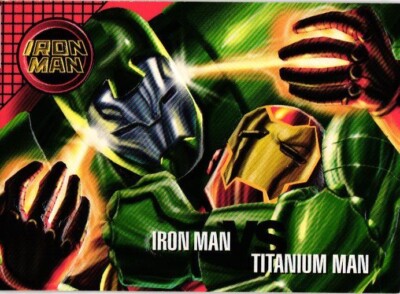 IRON MAN TITANIUM MAN #99 BASE 1996 Marvel Vision Embossed Collectible Card