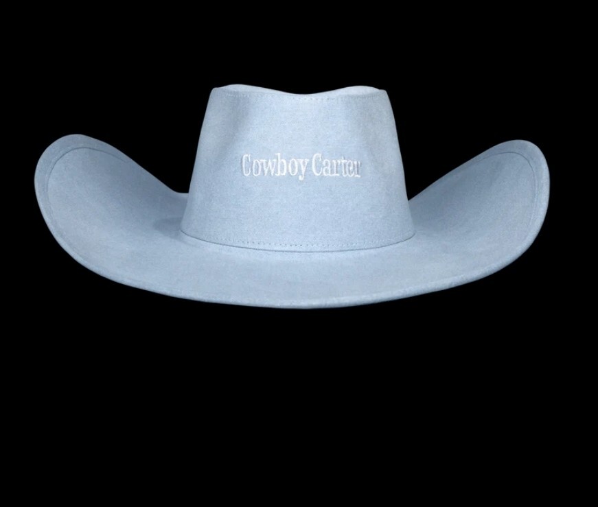 Beyoncé Cowboy Carter Act ii Denim Blue Cowboy Hat | eBay