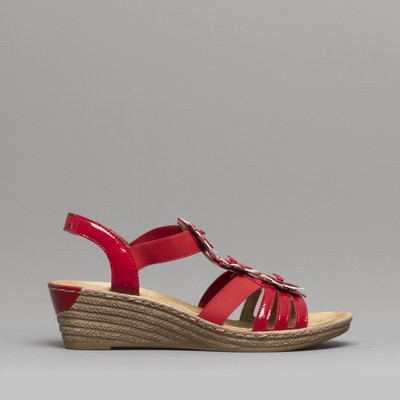 rieker red sandals