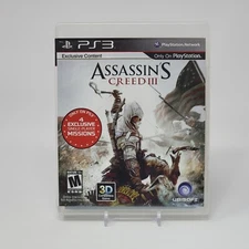 Assassin's Creed III (PlayStation 3 PS3) Black Label CIB COMPLETE & TESTED