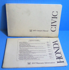 97 1997 Honda Civic Sedan Owners Manual 97 1997 Honda Civic Sedan Owners Manual