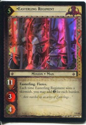 Herr der Ringe Foil CCG Karte RotK 7.R145 Easterling Regiment