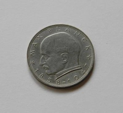 BRD: 2 DM 1960 F "MAX PLANCK", J. 392, prägefrisch/unc. - Bild 1 von 2