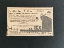 STARDUST HOTEL SS REX GAMBLING SHIP 1939 ORIGINAL CLIPPING TONY CORNERO STRALLA