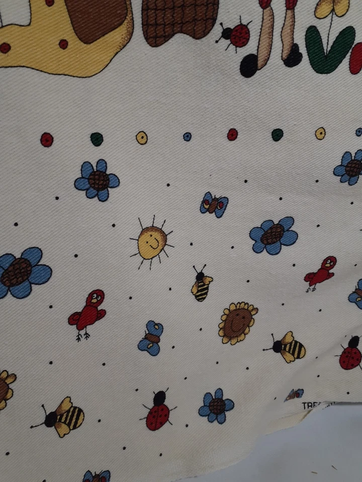 VTG 1998 Tressa's Dream Duck Cotton Fabric by Spectrix, Sunshine Bees Bird Flowe - Image 2 of 4