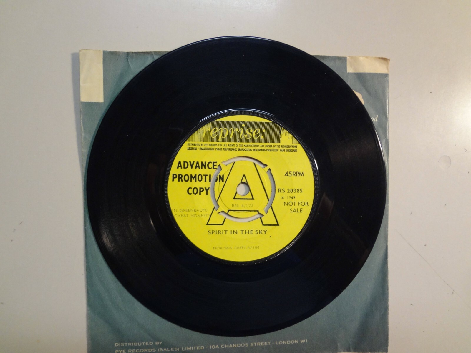 NORMAN GREENBAUMSpirit In The SkyMilk CowU.K. 7" 69 Reprise Recs. RS 20885 DJ eBay
