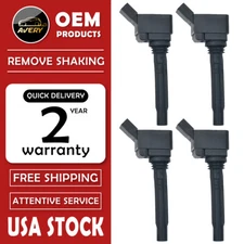 4x Ignition Coils Pack For VW Jetta Passat Beetle Golf Audi A3 Q3 1.8L UF765