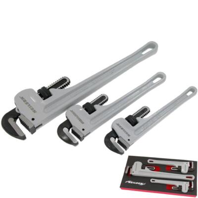Neilsen 3 Stück verstellbare Aluminium Wasserpumpe Stilsons Affe Rohrzange Zange
