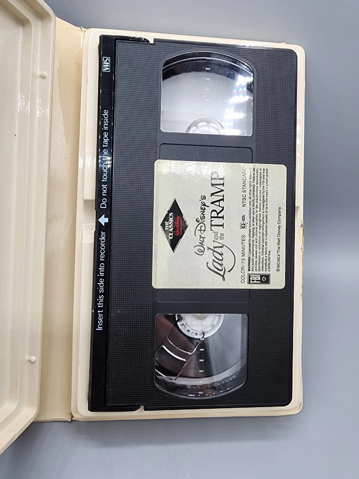 Vintage Walt Disney Classic Black Diamond VHS Lady And The Tramp Animated Movie - Image 2 of 4