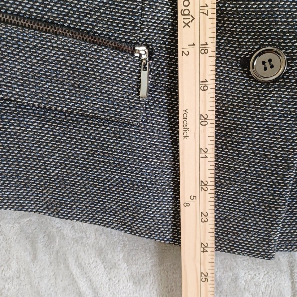 Kasper Sz 10 Skirt Pencil Blazer Suit Tweed Gray Career Academia 2