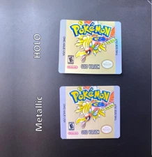Replacement label for Pokemon Gold Gameboy sticker