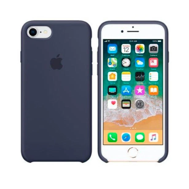 Funda original Apple para Apple iPhone 7/8 Silicona color azul noche - Imagen 2 de 2