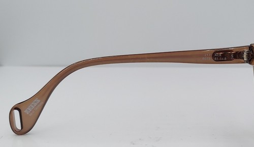 Vintage Zeiss 8073 Brown Translucent Oval Oversized Sunglasses Frames Germany - Picture 6 of 10