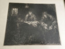 Radierung oder Lithographie signiert & datiert 