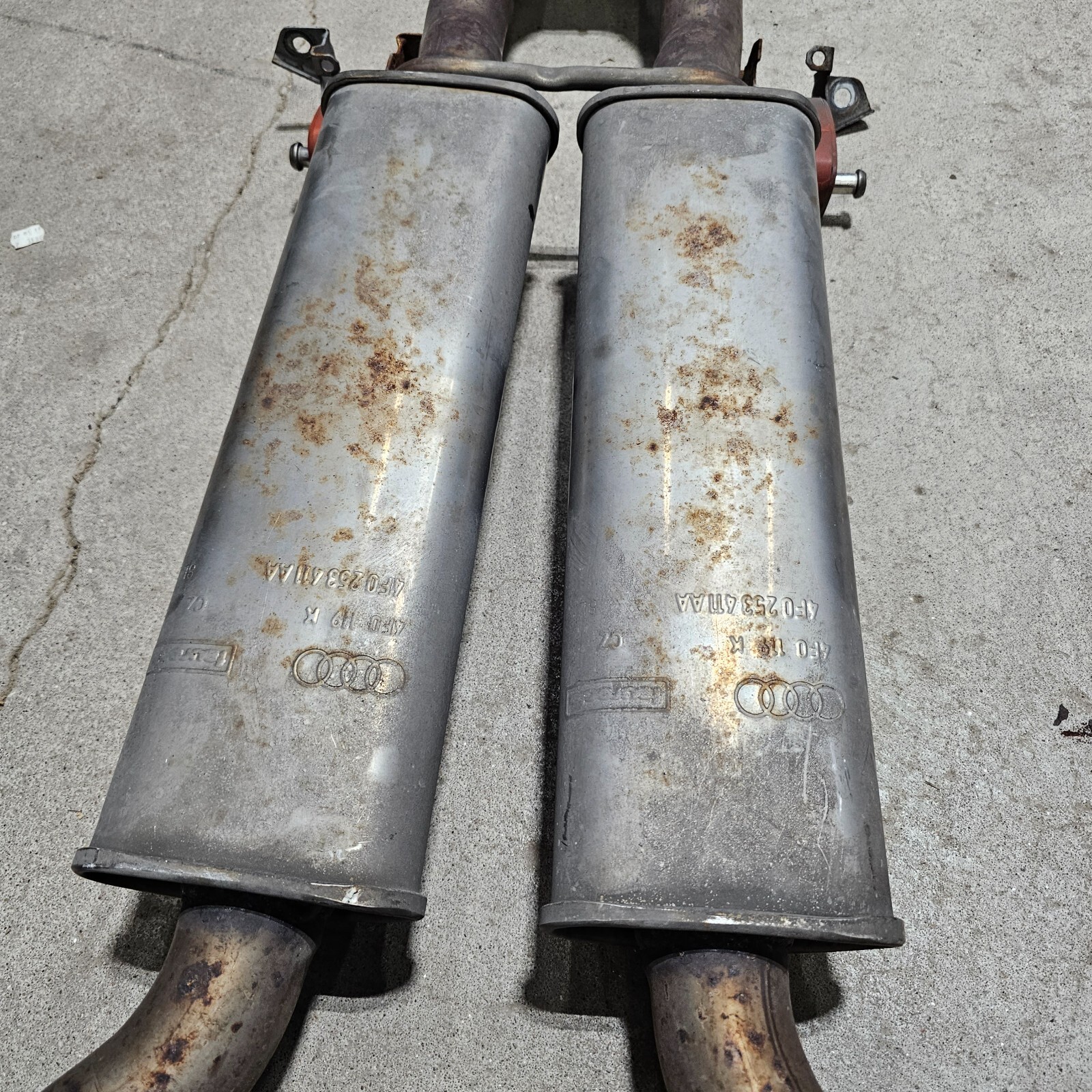 05 Audi A6 Exhaust Resonator Pipes 4F0253411 for sale online | eBay 
