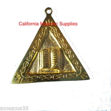 Scottish Rite Officers Jewel Orator  Golden Memphis Misraim Rite Masonry Masons