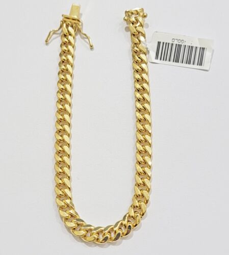 14k Gold Bracelet 6mm 7" Inch Real 14kt Yellow Gold For women, Box clasp, REAL - Picture 4 of 6