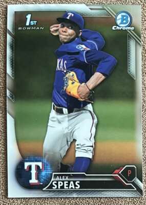 2016 Bowman Draft Picks & Prospects Chrome Alex Speas Texas Rangers #BDC-45