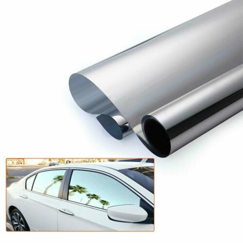 Heat Blocking Casement Mirror Silver Chrome Tint Film for Energy Savings - Picture 1 of 12