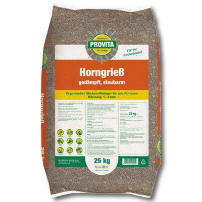 Provita Horngriess gedämpft 25kg Stickstoffdünger Universaldünger 