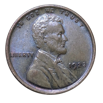 1923 XF/EF Lincoln Wheat Penny Cent - Extremely Fine Better High-Grade Nice