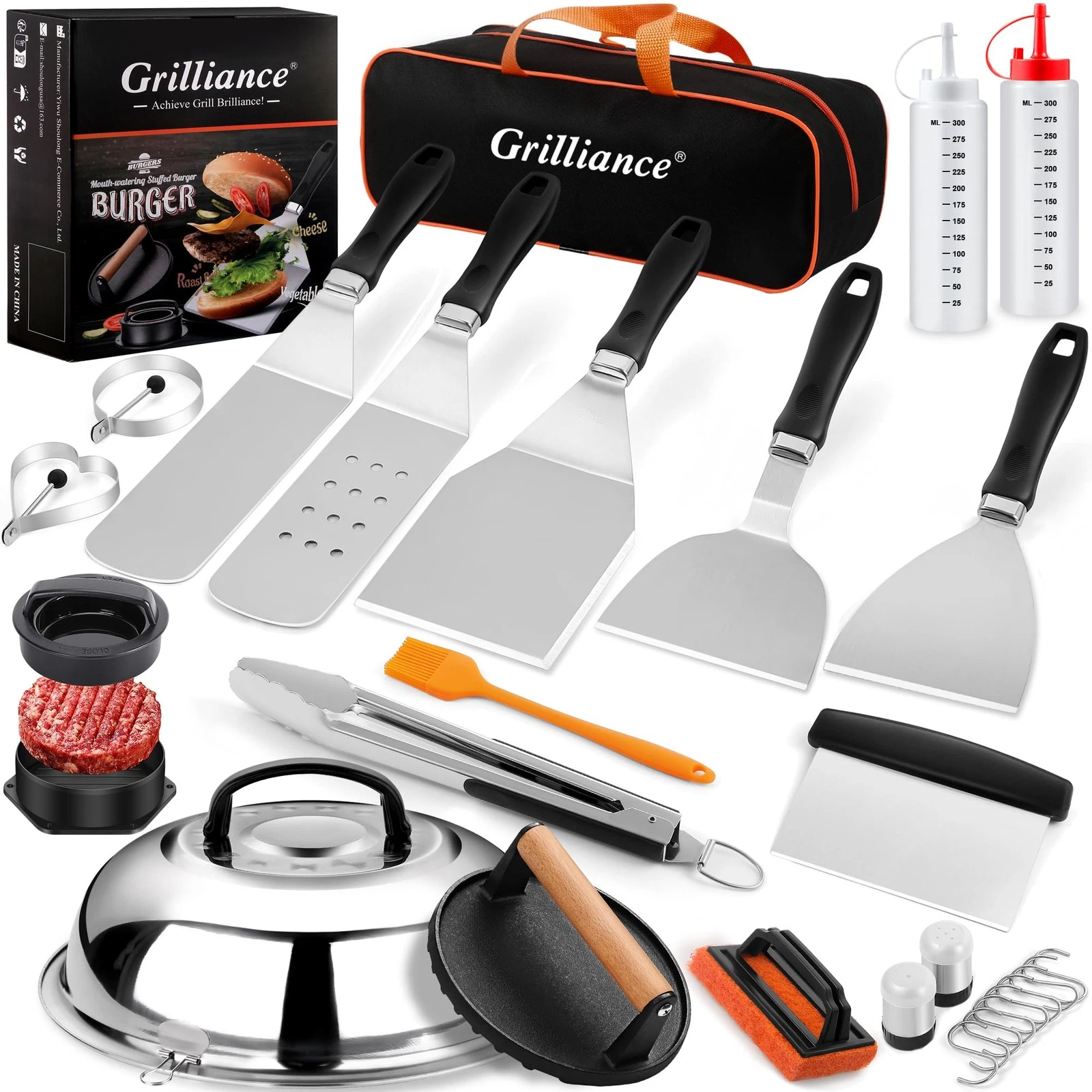 Grilliance 27pcs Griddle Accessories Kit for Blackstone, Professional...