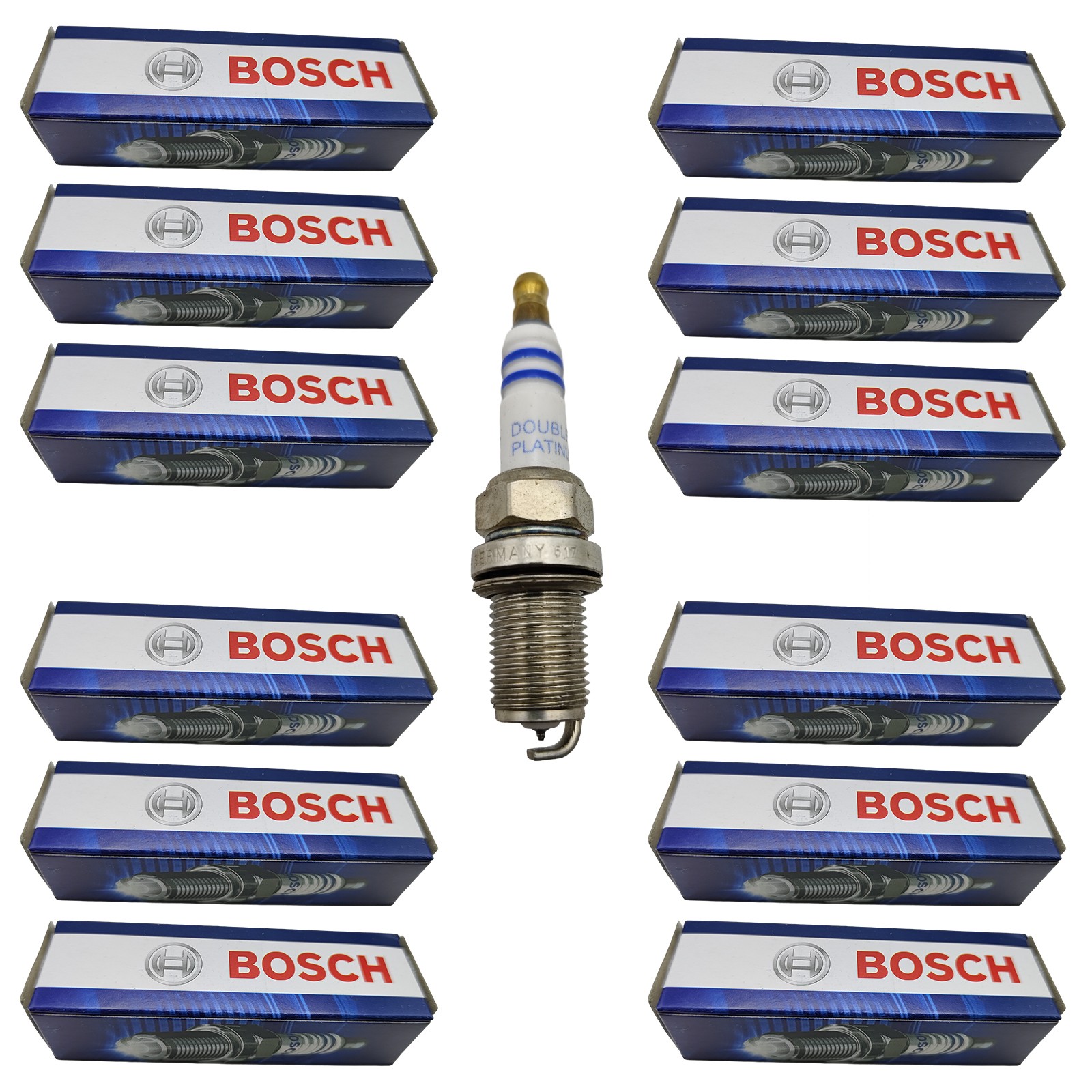 12Pcs FR8DPP33 Spark Plugs BOSCH For Mercedes C320 C240 E320 S430 CLK320 CLK430