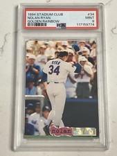 1994 Stadium Club Nolan Ryan PSA 9 MINT GOLDEN RAINBOW - Low POP