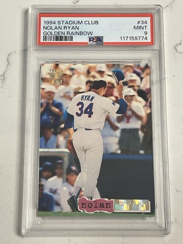 1994 Stadium Club Nolan Ryan PSA 9 MINT GOLDEN RAINBOW - Low POP - Bild 1 von 2