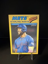 2026 Topps Heritage - #213 Starling Marte - Yellow SP