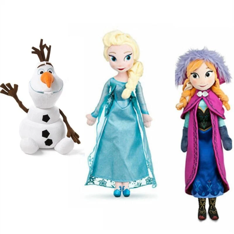 1-3×Disney Frozen Elsa&Anna Princess Stuffed Plush Doll Christmas Gift 40cm