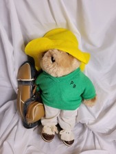 PADDINGTON PB PEBBLE BEACH GOLFING BEAR VINTAGE 1975 GUC 13"