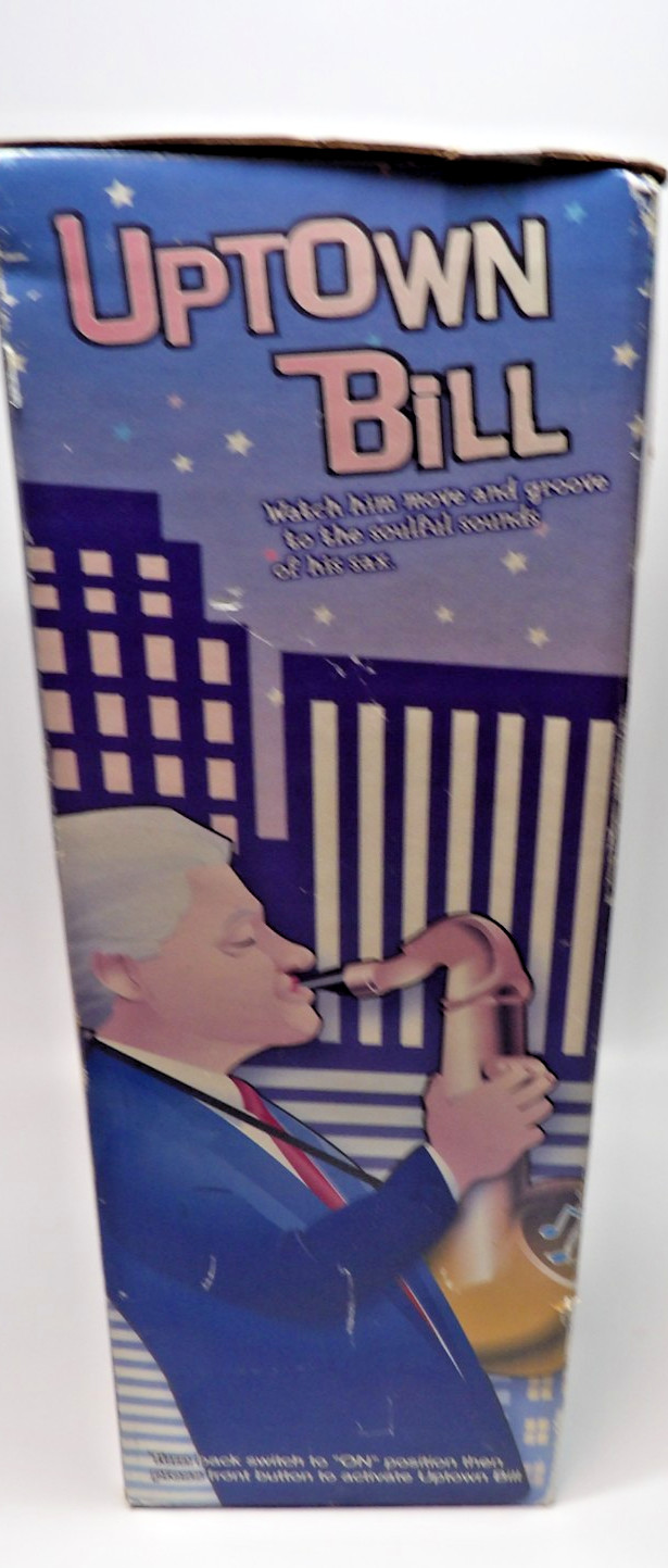 Vintage President Bill Clinton aka "Uptown Bill" Playing Saxophone 14"