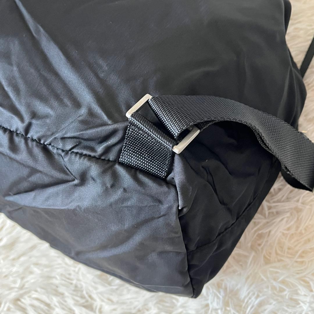 PRADA nylon backpack with triangular logo plate i… - image 11