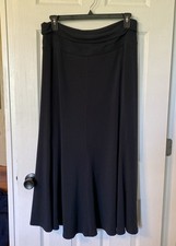 Soft And Stretchy A Line Black Maxi Skirt. Ladies Large