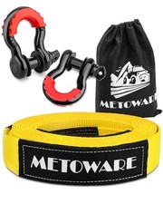 Heavy Duty Tow Strap Recovery Kit - 3" x 20ft 35,000lbs Tree Saver Winch