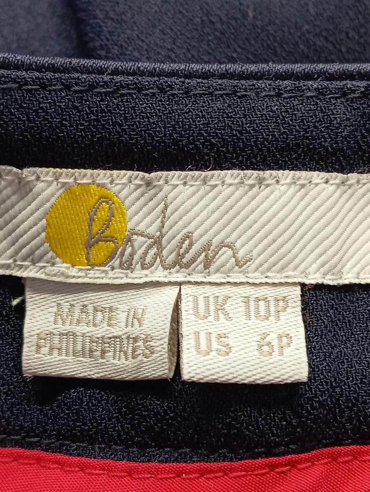 BODEN Pantalón abombado Mujeres Pantalón Talla EU 36 azul look casual - Imagen 4 de 4