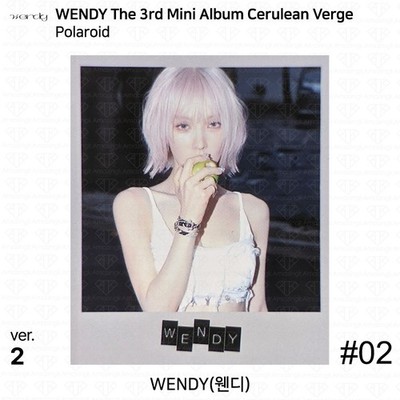 WENDY RED VELVET 3rd Mini Album Cerulean Verge Official Photocard