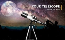 Telescope, 70Mm Aperture Telescopes for Astronomy, 16X-120X Magnification Tel...