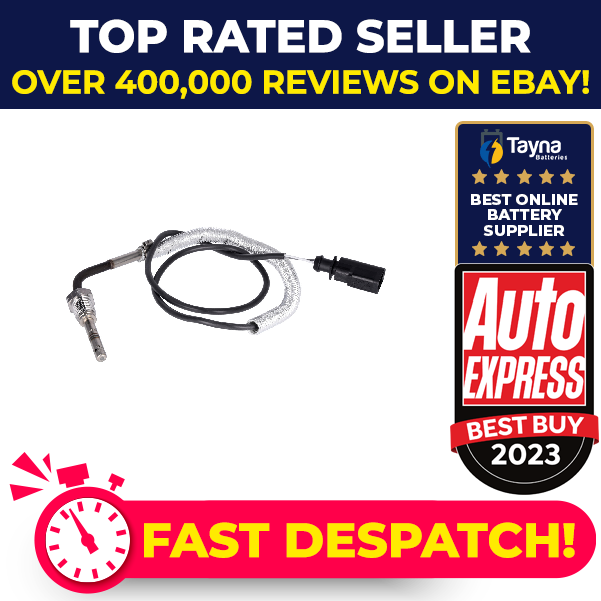 Exhaust Temperature Sensor fits AUDI A6 C7 3.0D 14 to 18 059906088CP 059906088DQ