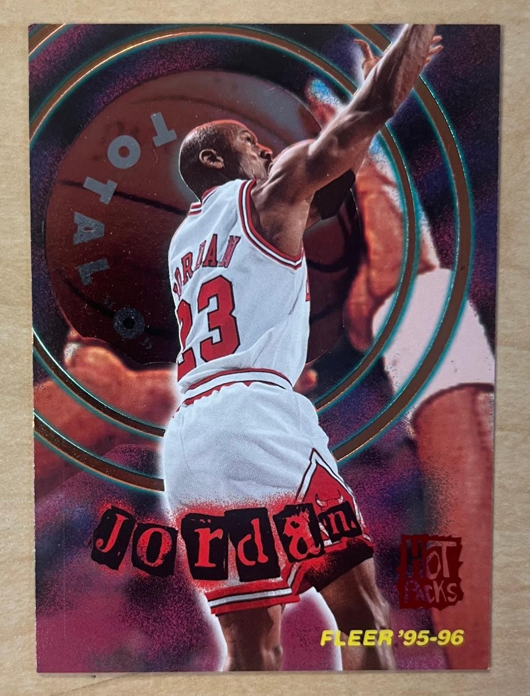 1995-96 Fleer Total O #2 Michael Jordan Hot Pack Parallel Foil Insert Bulls HOF