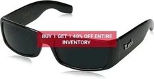 LOCS Black Sunglasses Authentic Gangster FLAT TOP Cholo Maddogger Shades