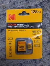 Original Kodak Micro SDXC Card 128GB UHS-I U3 V30 A1 Memory Card MicroSD NEW