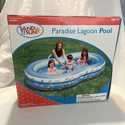New Paradise Lagoon Sand-N-Sun Pool 103'' X 63''  X 18  Wide Sidewalls
